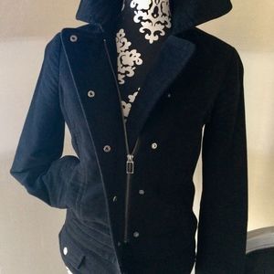 Mango MNG black cotton winter/fall jacket size S